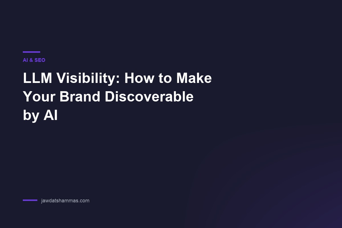 Making your brand discoverable by AI and large language models